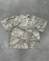 Hearujoy Y2k retro tops branches camouflage print pattern T-shirt Harajuku goth men and women summer T-shirt casual street wear